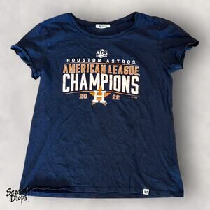 Houston Astros Women's Medium T Shirt 2022 AL Champions Baseball Fan Apparel